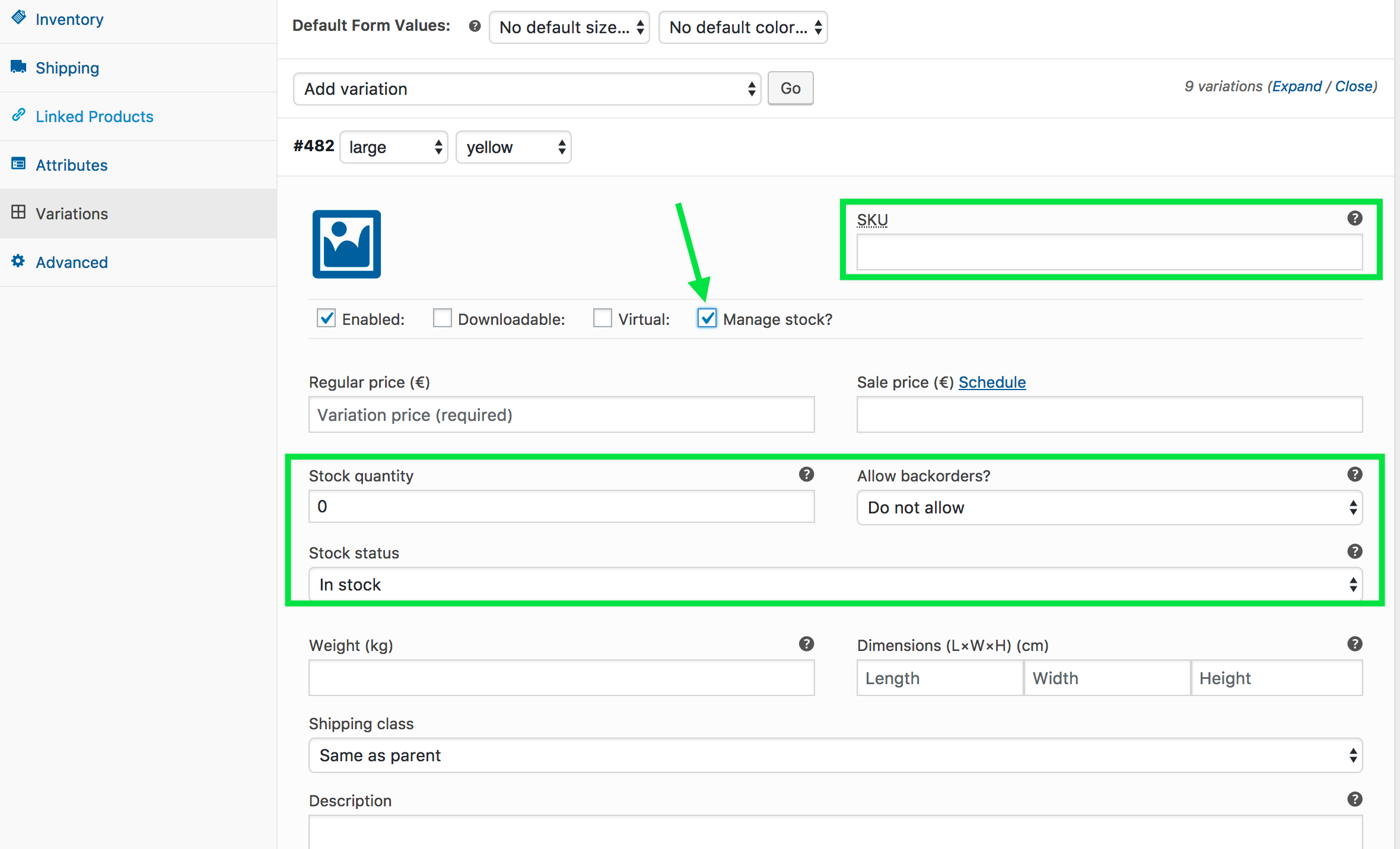 Address format. Address format form.